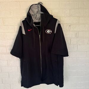 Nike Black and Gray Georgia Bulldogs Hoodie